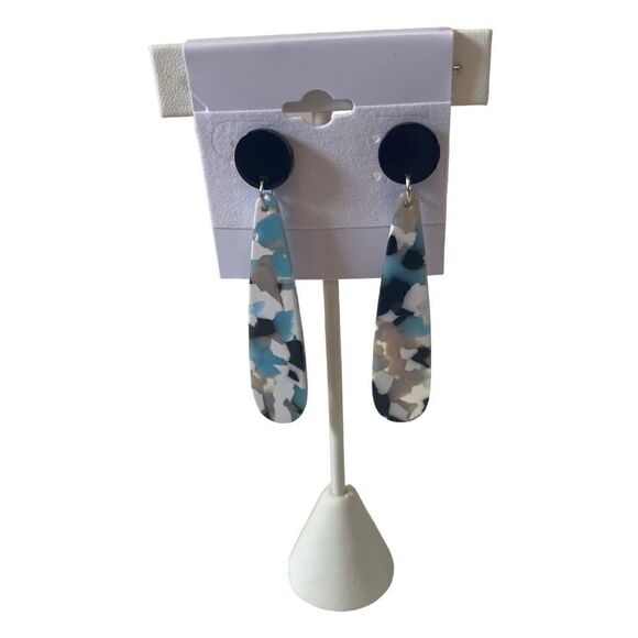 Gorgeous Artisan Designed & Hand Crafted polymer Clay Long Drop Earrings. - Picture 1 of 6